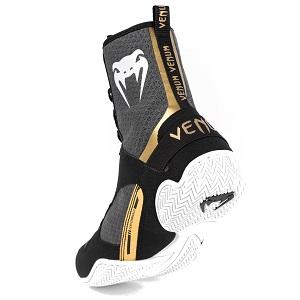 Venum - Boxschuhe Boxstiefel / Elite / Schwarz-Weiss-Gold / EU 45